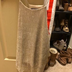 Shiny gold tank top
